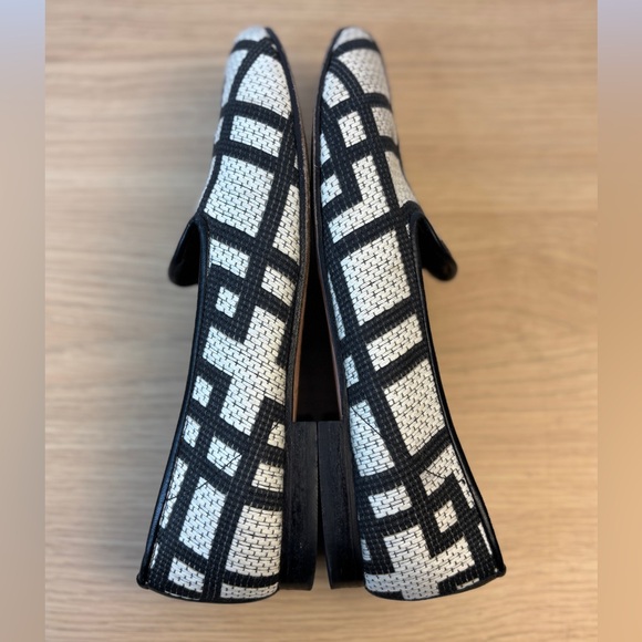 Zalo Women's Black and‎ White Patterned Loafers Woman’s 8.5 - Picture 5 of 8